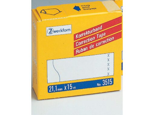 correctietape Zweckform wit permanent 21,1mmx15m