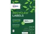 etiket Avery ILK 99,1x38,1mm recycled 100 vel 14 etiketten  per vel wit