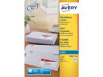 inkjetetiket Avery 38,1x21,2mm wit 100 vel 65 etiketten per vel
