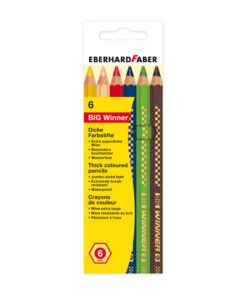kleurpotlood Eberhard Faber Big Winner assorti etui à 6     stuks