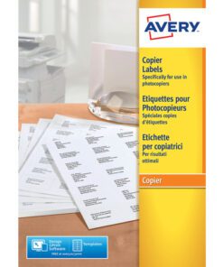 kopieeretiket Avery 210x148mm 200 vel 2 etiketten per vel   wit