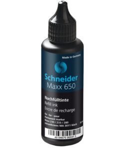 navulinkt Schneider 650 voor permanent markers 50ml zwart