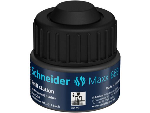 navulinkt Schneider 669 voor marker 250 30ml zwart