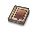 Balpen giftset Sheaffer VFM  9428 Coffee Edition, Matt      Brown met creditcardhouder