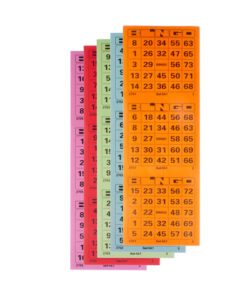 Bingokaart Kangaro krimp a 5 blok assorti kleuren
