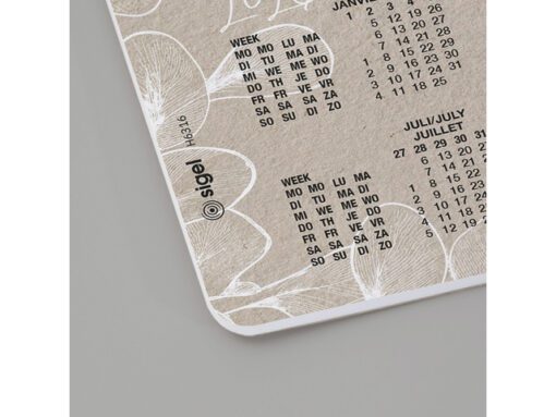 Designonderlegger Sigel Natural Eucalyptus 26/27/28         59.5x41cm 30 vel 80 grams FSC papier afgeronde hoeken