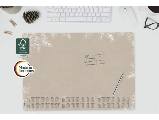 Designonderlegger Sigel Natural Eucalyptus 26/27/28         59.5x41cm 30 vel 80 grams FSC papier afgeronde hoeken