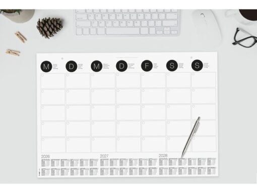 Designonderlegger Sigel muur- kalender/onderlegger          26/27/28 59,5x41cm