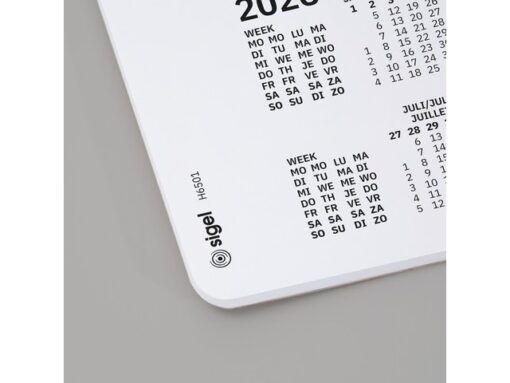 Designonderlegger Sigel punt-gelijnd wit 26/27 59,5x41cm 30 vel 80 grams ronde hoek