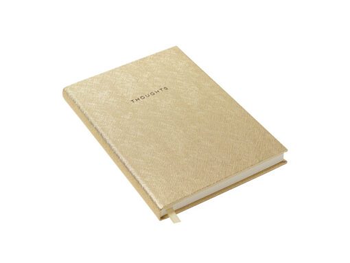 Notitieboek Èccolo Gold Saffiano lijn ca.15x20cm 80 gr. 256 pag.