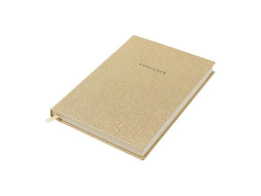Notitieboek Èccolo Gold Saffiano lijn ca.15x20cm 80 gr. 256 pag.