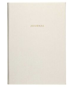 Notitieboek Èccolo White Saffiano lijn ca.15x20cm 80 gr.    256 pag.