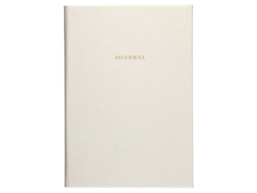Notitieboek Èccolo White Saffiano lijn ca.15x20cm 80 gr.    256 pag.