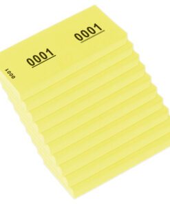 Nummerblok Kangaro 42x105mm 70gr 1-1000 geel