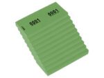 Nummerblok Kangaro 42x105mm 70gr 1-1000 groen