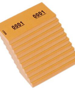 Nummerblok Kangaro 42x105mm 70gr 1-1000 oranje