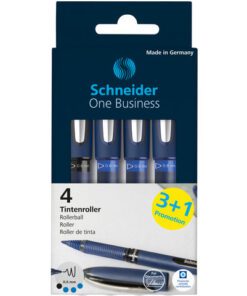 zelfs als de rollerball 2-3 dagen open blijft staan. De One Business heeft een hoogwaardige metalen clip en een ergonomische rubberen oppervlak voor een perfecte pasvorm om ontspannen mee te schrijven. Onuitwisbare inkt volgens ISO 14145-2. Lijndikte van 0