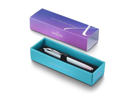 Rollerbal Sheaffer 100 9376 Expressions pearlised gradient  chrome trims