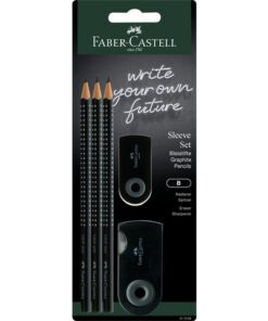 Schrijfset Faber-Castell grip 2001 zwart