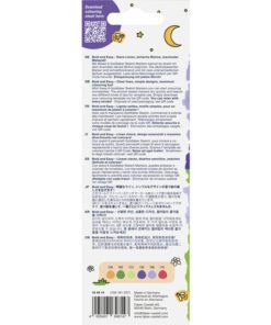 waterbestendig en droogt snel. De doppen en de houders van de sketchmarkers zijn gemaakt van 100% gerecycled materiaal en kunnen kleurvariaties vertonen door de productie. Via de QR-code op de verpakking kun je een kleurplaten downloaden die moeiteloos gemakkelijk in te kleuren zijn. Inhoud set World of Frogs: kleurnummers