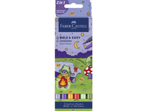 Sketchmarker Faber-Castell Goldfaber etui 6 stuks Bold Easy World of Frogs
