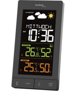 Weerstation Technoline WS 6458 83x152x36 mm zwart met 1     buitensensor