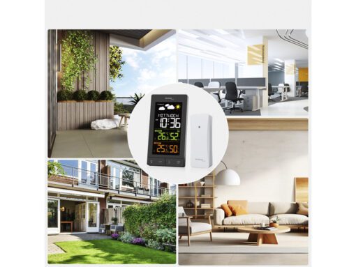 Weerstation Technoline WS 6458 83x152x36 mm zwart met 1     buitensensor