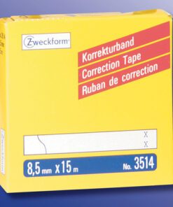 correctietape Zweckform wit permanent 8,5mmx15m