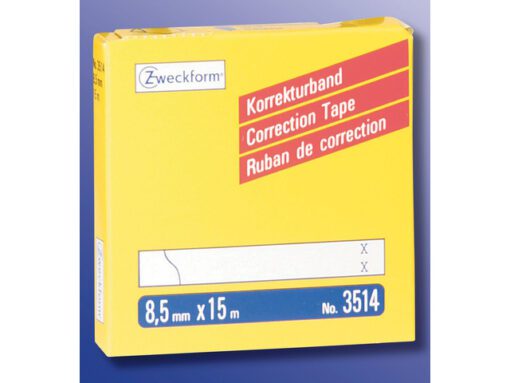 correctietape Zweckform wit permanent 8,5mmx15m