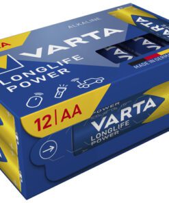 Batterij Varta Longlife Power AA box a 12 stuks