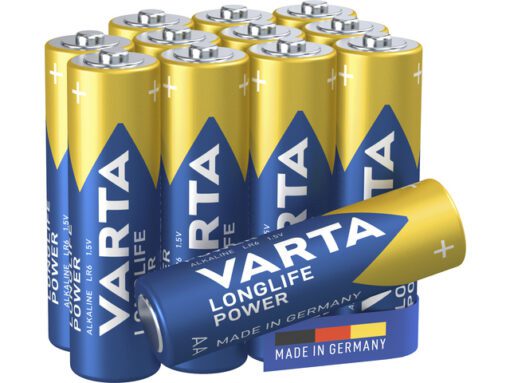 Batterij Varta Longlife Power AA box a 12 stuks