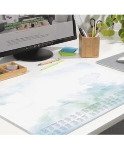 Praktische bureauonderlegger "Watercolor Sea" in formaat ca. A2 (59