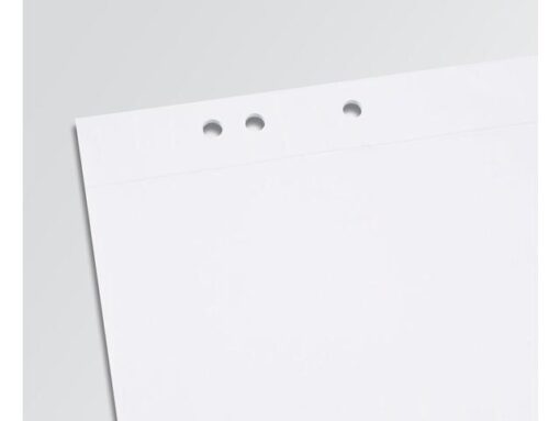 Flipoverblok Sigel 80g 68x98cm blanco, 5 sets a 20 vel met  perforatie