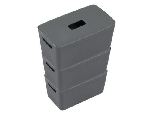 Opbergbox Kangaro 8 liter antractiet set 3 stuks inclusief  deksels