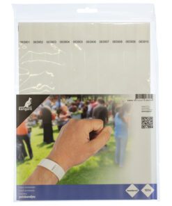 Polsbandjes Kangaro 254x195mm wit 100 stuks
