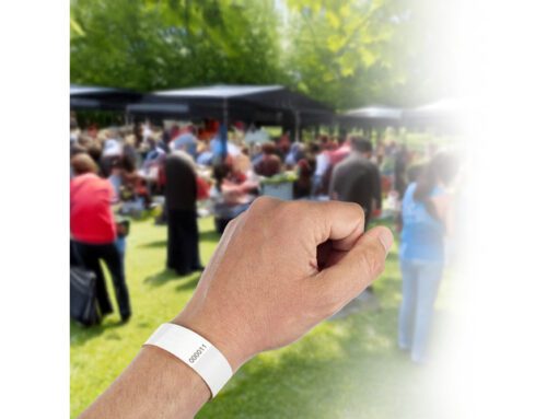 Polsbandjes Kangaro 254x195mm wit 100 stuks