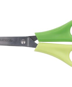 Schaar Westcott Kids 13cm LH kunstst. ronde punt groen/ licht groen bulk met label