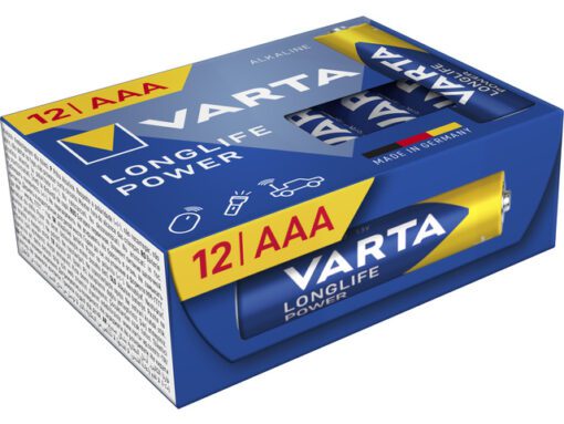 Batterij Varta Longlife Power AAA box a 12 stuks
