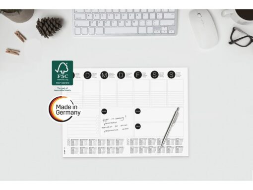 Designonderlegger Sigel week-planner 26/27 42x29,7cm 30 vel met to-do-list ruimte