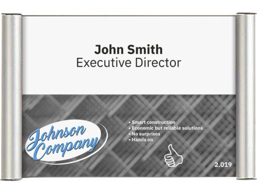 Deurbord Seco A4 zilver 26mm profiel