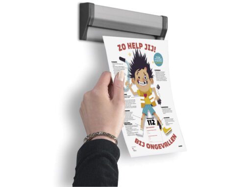 Fast note profiel Seco 310mm zilver