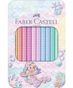 Kleurpotloden Faber-Castell Jumbo Sparkle pastel 10 stuks   in bliketui