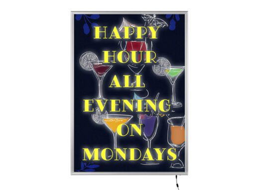 Kliklijst Seco A1 25mm LED slim zilver