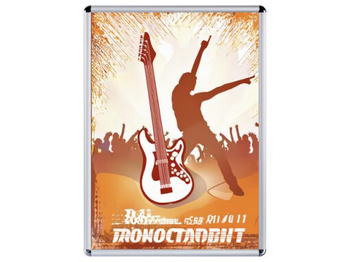 Kliklijst Seco A1 25mm zilver ronde hoeken