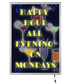 Kliklijst Seco A2 25mm LED slim zilver