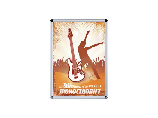 Kliklijst Seco A2 25mm zilver ronde hoeken