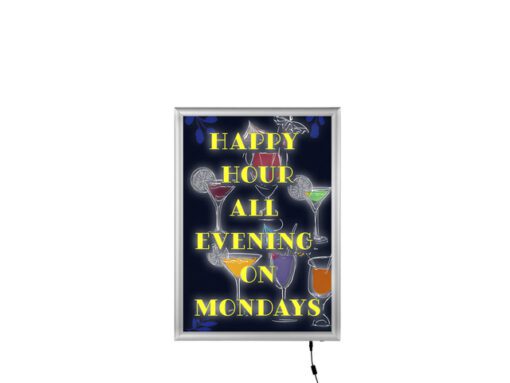 Kliklijst Seco A3 25mm LED slim zilver