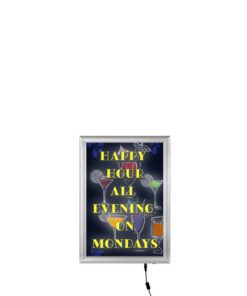 Kliklijst Seco A4 25mm LED slim zilver