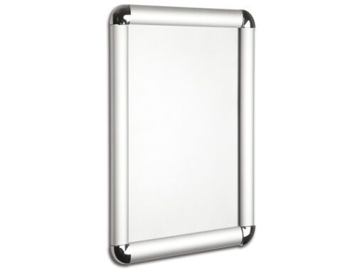 Kliklijst Seco A4 25mm zilver ronde hoeken