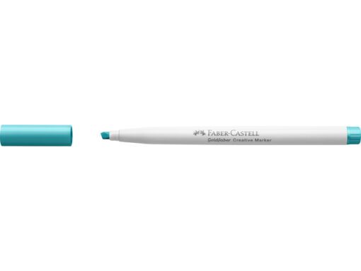 Marker creatief Faber-Castell Goldfaber beitelpunt C        carribean blue (kleur nr. 556)